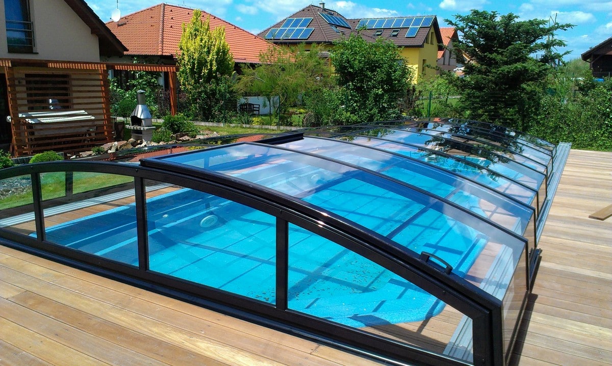 Poolovertræk Infinity 4×8 Klar plastik
