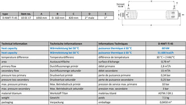Titan varmeveksler geotermisk 60 kW