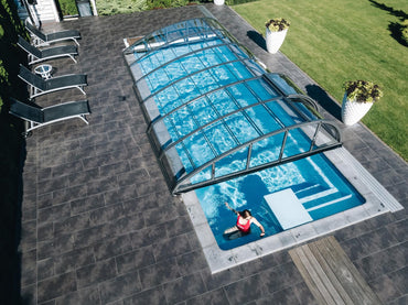 Glassfiberbasseng Trinidad 9,70m x 3,70m x 1,60m